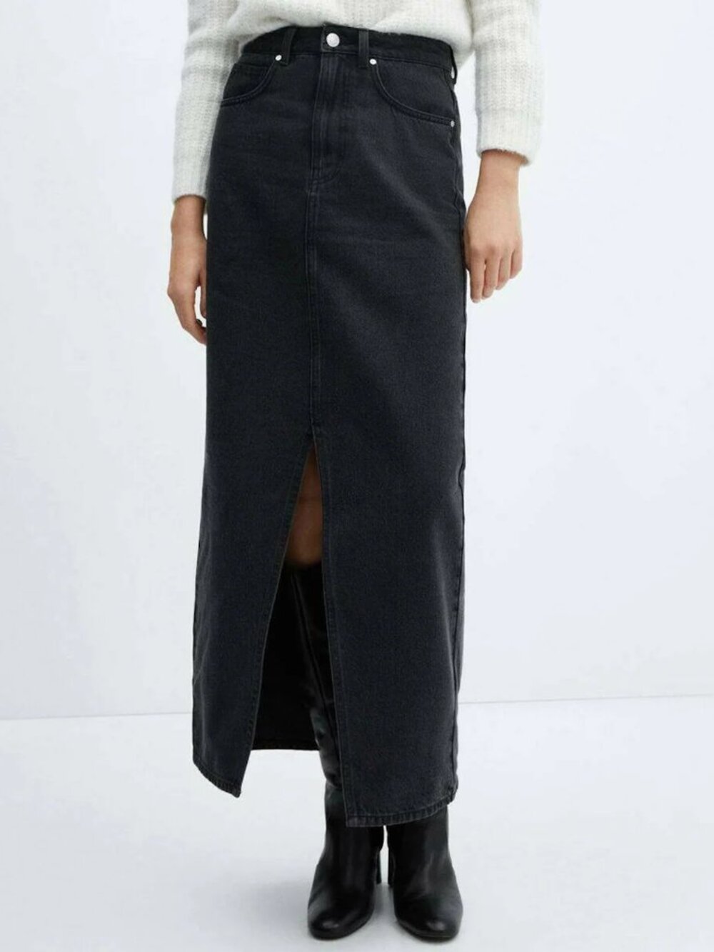 NWT Mango Denim Maxi Skirt Plus Size XXL